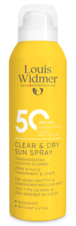 Louis Widmer Clear & Dry Sun Spray 50 200 ml ongeparfumeerd