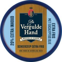 De Vergulde Hand scheerzeep extra fris 75 gr