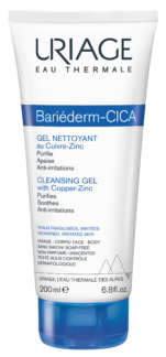Uriage Bariederm cleansing cica gel irritated skin 200 ml