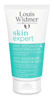 Louis Widmer skinexpert Anti-Roodheid Nachtemulsie 50 ml ongeparfumeerd