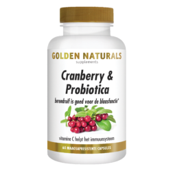 Golden Naturals Golden Naturals Cranberry & Probiotica vegetarische caps