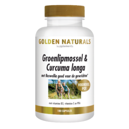 Golden Naturals Groenlipmossel & Curcuma Longa 180 caps