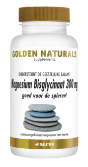 Golden Naturals Magnesium Bisglycinaat 300 mg 60 tabl