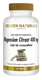 Golden Naturals Magnesium Citraat 400 mg