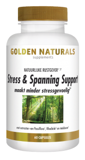 Golden Naturals Stress en Spanning Support 60 vegetarische caps
