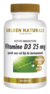 Golden Naturals Vitamine D3 25 mcg 360 softgel capsules