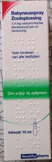 Healthypharm Baby doseerspray zoutopl. 15ml
