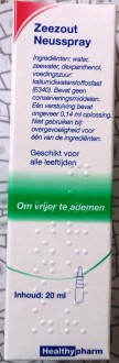Healthypharm Neusspray Zeezout 15 ml