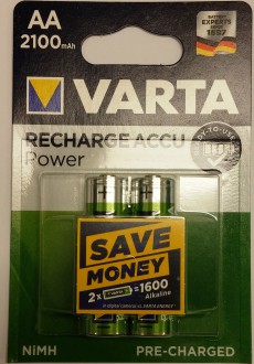 Batterij Varta Rechargeable AA 2100 mAh 2 stuks