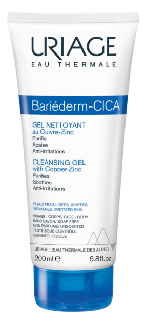 Uriage Bariederm cleansing cica gel irritated skin 200 ml