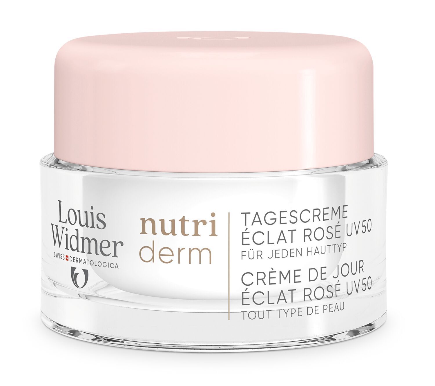 Louis Widmer nutriderm Dagcrème Éclat Rosé UV 50 50  ml