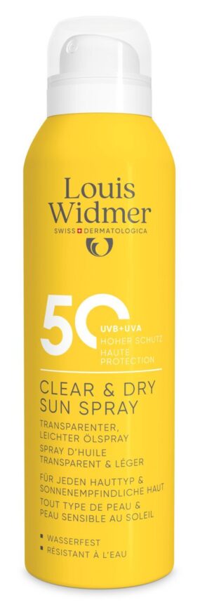 Louis Widmer Clear & Dry Sun Spray F50 200 ml