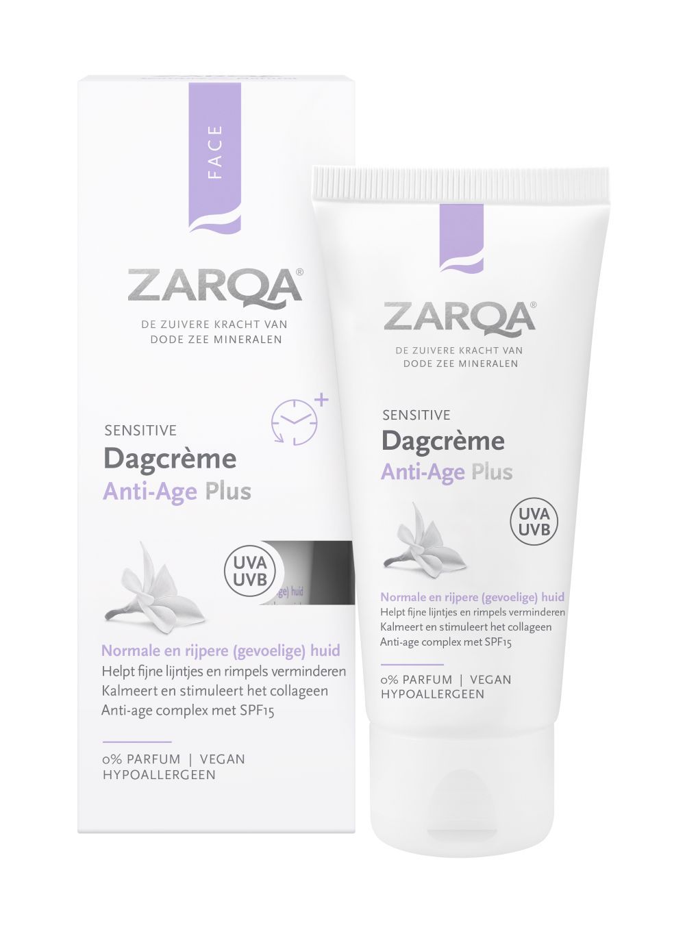 Zarqa Dagcreme anti age plus sensitive SPF15 50 ml