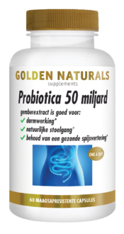 Golden Naturals Probiotica 50 miljard 60 caps.