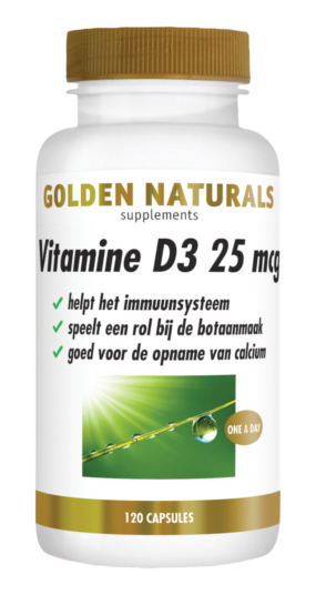 Golden Naturals Vitamine D3 25 mcg