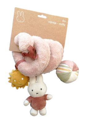 Nijntje Miffy Fluffy Boxspiraal roze