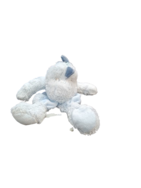 Teddykompaniet Lolli knuffeldoekje Dino blauw