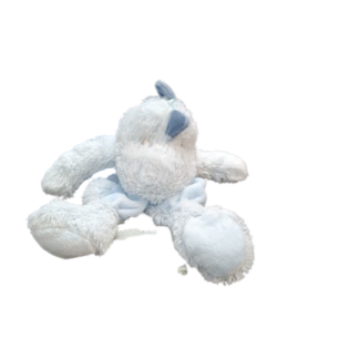 Teddykompaniet Lolli knuffeldoekje Dino blauw