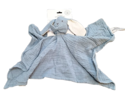 Teddykompaniet Diinglisar knuffeldoekje konijn, mousseline blauw