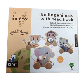 Joueco The Wildies Houten Dier met Kralenbaan
